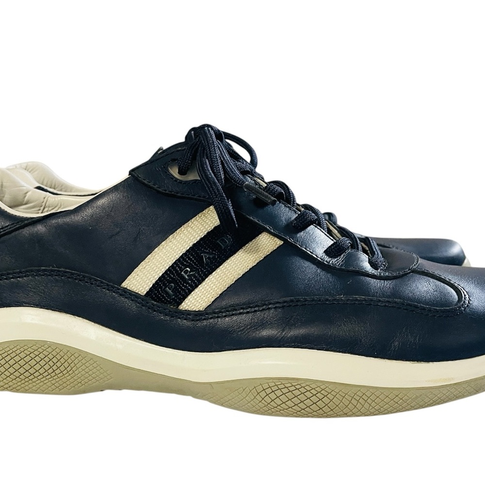 Prada Eagle America’s Cup Men’s Sneakers Sz 10 Model 4E1830 Leather Fathers Day